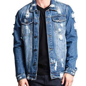 istressed Denim Jacket